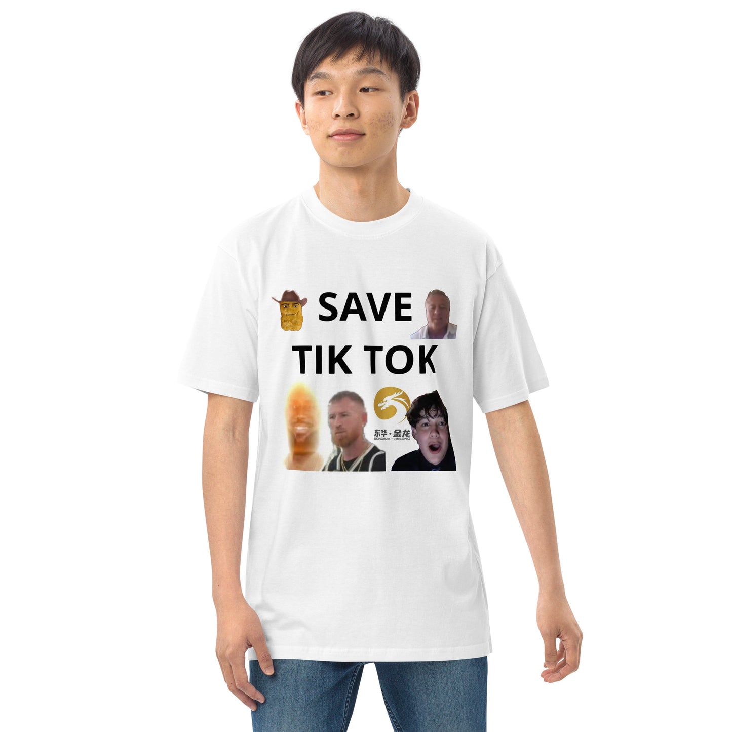 "Save Tik Tok" Men’s premium heavyweight tee